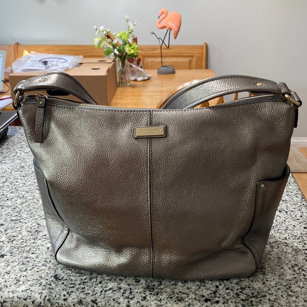 Kate Spade pewter handbag